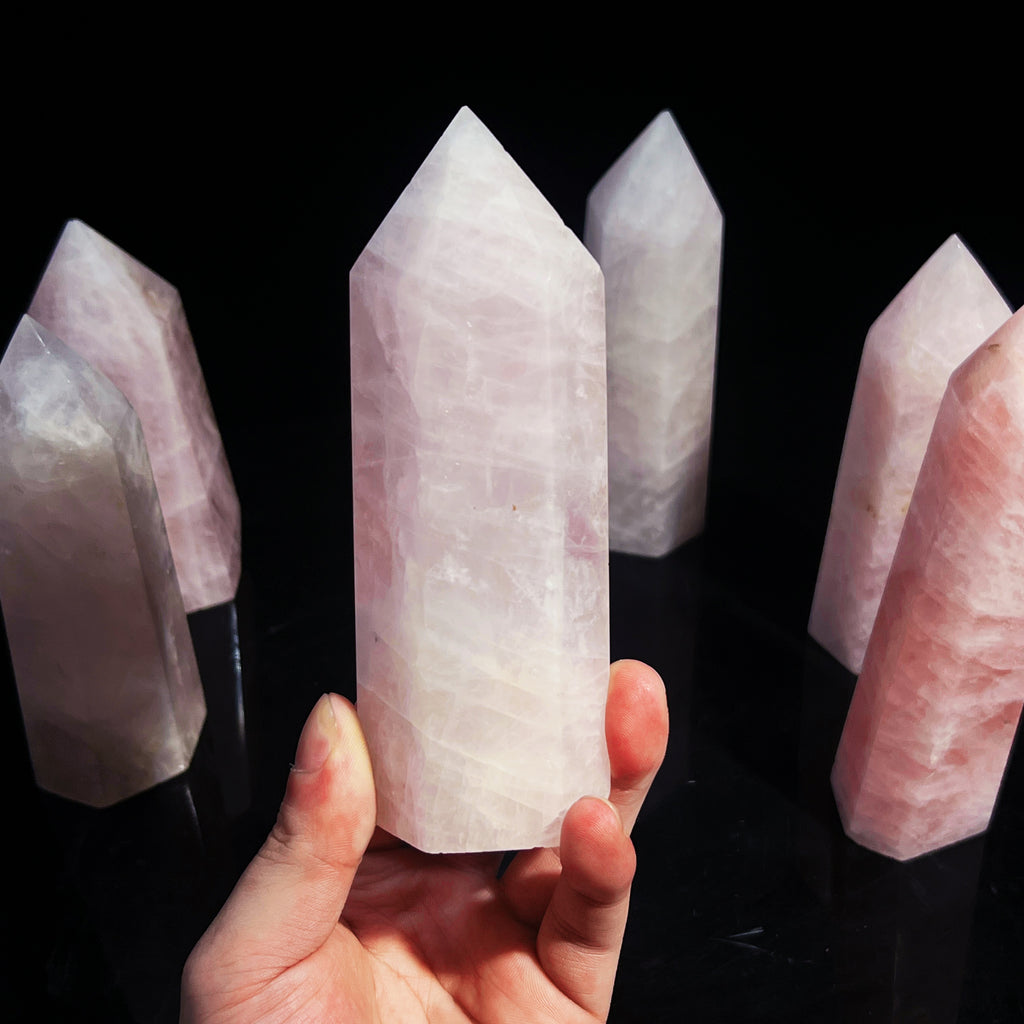 Large Rose Quartz Crystal Cluster