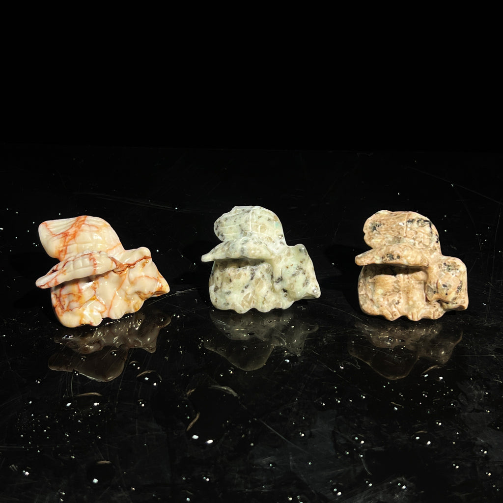 Natural Stone Crystal Carved Cats/Kittens